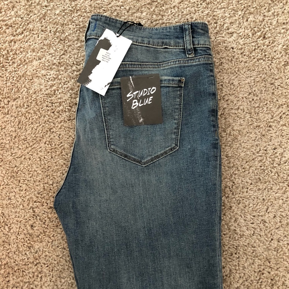 Brand new studio blue jeans